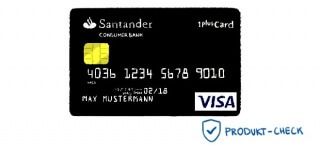 Die 1plus Visa Card der Santander Bank im Produkt-Check