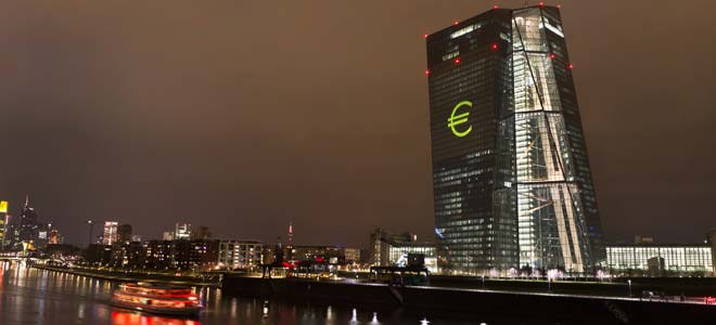 Der EZB Turm zur Luminale