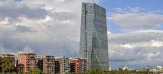 Der Neubau der EZB in Frankfurt