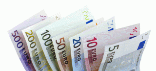 verschiedene Euro Geldscheine