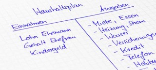 Der Haushaltsplan schafft Überblick!