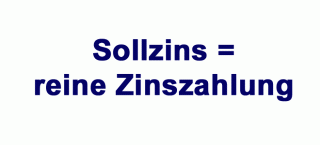 Bedeutung: Sollzins